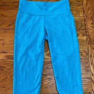 𝅺athleta Crop Teal Leggings Small EUC